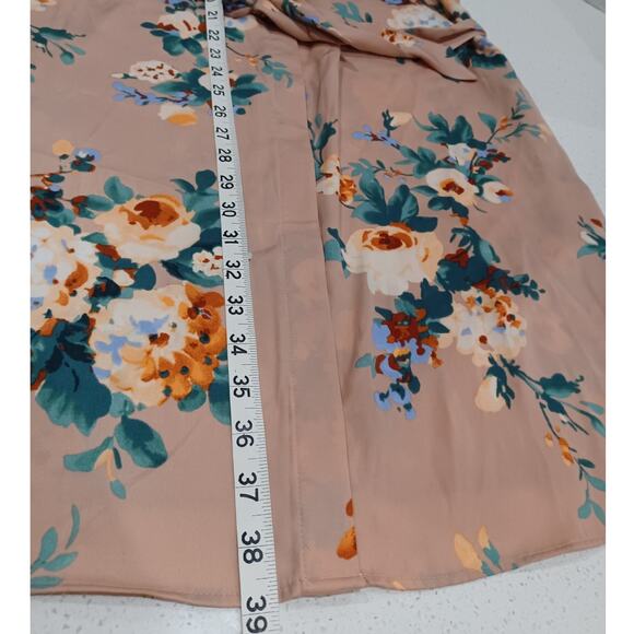 NEW MISSY Mauve Floral Print Size Large Pink - Picture 5 of 5